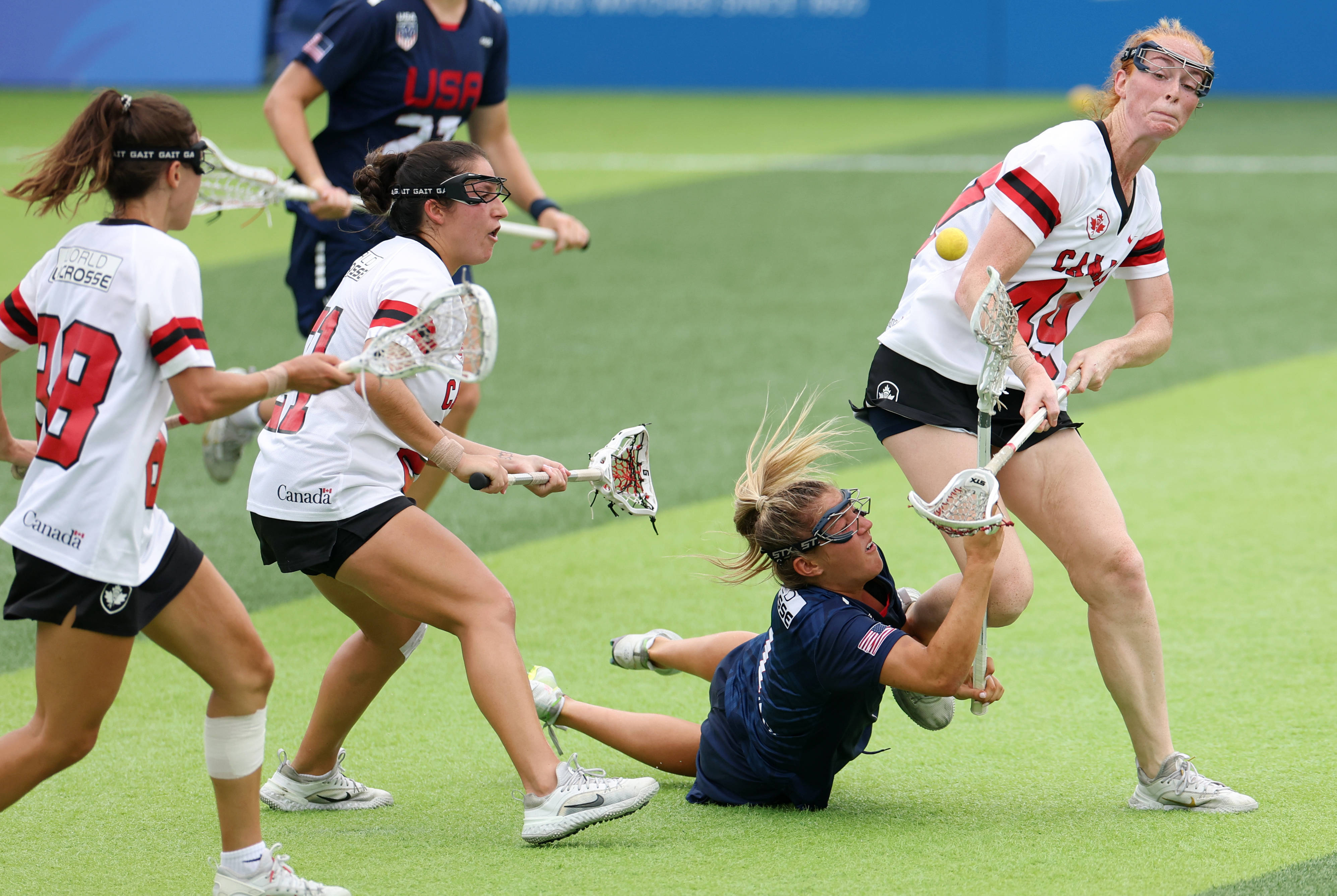 皇冠信用網开户_(成都世运会)棍网球——美国队夺得女子金牌